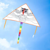 Homemade Material Kit, Cartoon Painting, Coloring Graffiti Handicraft Bamboo Drawing Kite