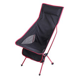 Portable Folding Beach Chair with Extended Backrest, Moon Chair Lunch Break Aluminum Recliner