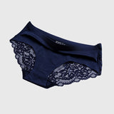 Luxury Pearlescent Fabric, Glossy Lace-stitched Panties