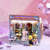 DIY Teddy Cottage Building Model Insert Toys, 3D House Assemble Female Gift