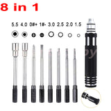 Multifunctional 8-in-1 Hex Screwdriver