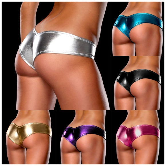 Exotic Underwear, Multicolor Faux Leather, Creative Briefs