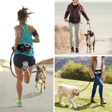 Dog Training Waist Bag, Hands-free Outdoor Pet Running Walking Leash, Portable Dog Food Water Cup Storage Bags