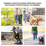 Dog Training Waist Bag, Hands-free Outdoor Pet Running Walking Leash, Portable Dog Food Water Cup Storage Bags