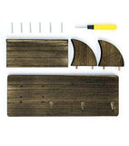 Vintage Wooden Wall-mounted Guitar Storage Rack with Hanging Hook