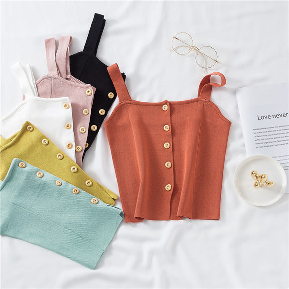 Single-breasted Women's Blouse, Slim-fit Short Base Shirt