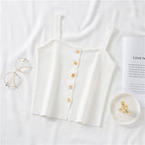 Single-breasted Women's Blouse, Slim-fit Short Base Shirt