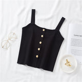 Single-breasted Women's Blouse, Slim-fit Short Base Shirt