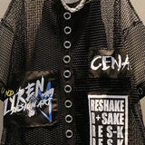 Women's Mesh See-through, Plus Size, MM Net, Oversize Shirt