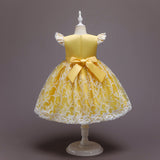 Girls' Princess Puffy Gauze Dress