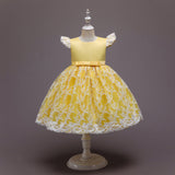Girls' Princess Puffy Gauze Dress