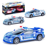 Children's Electric, Universal Transparent Police Car Toy