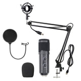 Computer Karaoke Live Chat Recording USB Condenser Microphone Set