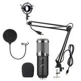 Computer Karaoke Live Chat Recording USB Condenser Microphone Set