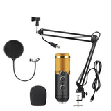 Computer Karaoke Live Chat Recording USB Condenser Microphone Set