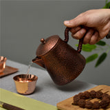 Handmade Small Copper Teapot, Pure Copper Tea-set