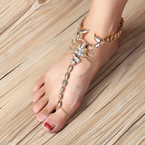 Diamond Scorpion Anklet or Paajeb