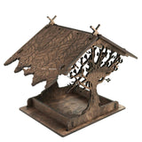 Wooden Home Garden Outdoor Bird Feeder, Garden Pendant Decoration Nest