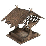 Wooden Home Garden Outdoor Bird Feeder, Garden Pendant Decoration Nest
