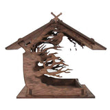 Wooden Home Garden Outdoor Bird Feeder, Garden Pendant Decoration Nest