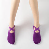 Combed Cotton, Thickened Towel Bottom, Yoga or Gymnastics Socks (Pack of 2)