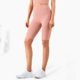 Fast Color High Waist Peach Hip Sports Fitness Shorts for Women