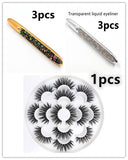 False Eyelashes, Self-adhesive Multicolor Eyeliner