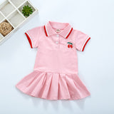 Short Sleeve Pleated Skirt, Little Girls' Sports Dress