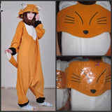 Cartoon One-piece Pajamas, Yellow Fox, Cosplay Clothes for Men and Women