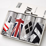 Pack of 4, Men's Underwear, Large Flat Trunks, Thin Loose Shorts