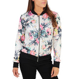 Long Sleeve Rose Print Jacket for Women