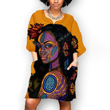 Hips, Mid A-line, Printed, High-waist Skirt