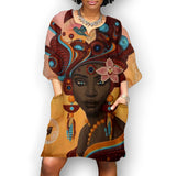 Hips, Mid A-line, Printed, High-waist Skirt