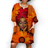 Hips, Mid A-line, Printed, High-waist Skirt