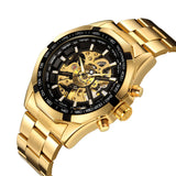 Full Hollow Men's Automatic Steel Band Mechanical Watch