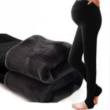 Winter Velvet Maternity Leggings, Pants for Pregnant Women, Warm Nursing Clothes, Thickening Pregnancy Trousers