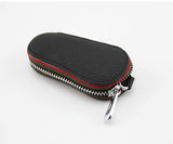 Car Key Bag, Universal Leather Zipper Key Pouch (Pack of 2)