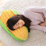 Inflatable Corn Plush Toy Pillow – Air-filled Soft Cushion for Home Decor