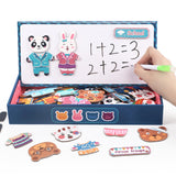 Premium Wooden Magnetic Plane Puzzle – Animal Dress-up Montessori Toy for Children