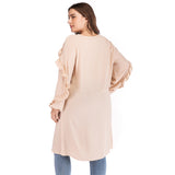 Muslim Long Sleeves Round Neck Mother's or Wife's Dress