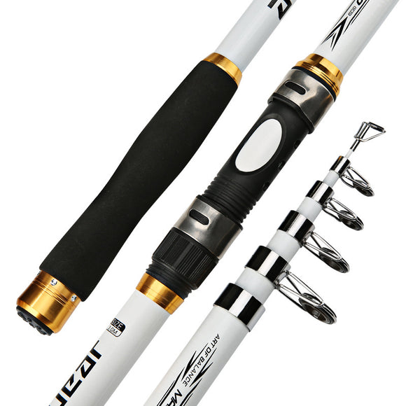 Carp Fishing Rod, Feeder Hard FRP Carbon Fiber, Telescopic Fishing Pole