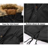 Hooded Fur Collar, Winter Warm Jacket for Women