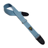 Adjustable Pure Cotton Guitar Strap with Leather Ends – Comfortable Instrument Shoulder Belt Accessory