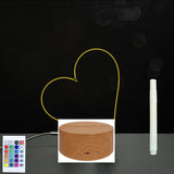 3D Acrylic Handwriting Message Board LED Light, Creative Note Lamp