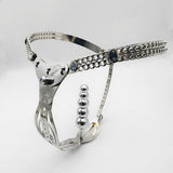 Stainless Steel Female Metal Chastity Belt Lock, Catheter Device