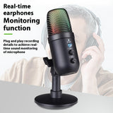 RGB Mobile Phone Computer Live Karaoke E-sports Games USB Microphone