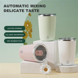 350ml Automatic Self Stirring Mug, Coffee Milk Juice Mixing Jug, Electric Stainless Steel Lazy Rotating Jar, Magnetic Stirring Cup