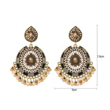 Indian Bell Alloy Bead Earrings