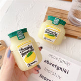 Creative Lemon Water Bottle, Earphone Soft Case