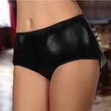 Faux Leather Sexy Panties
